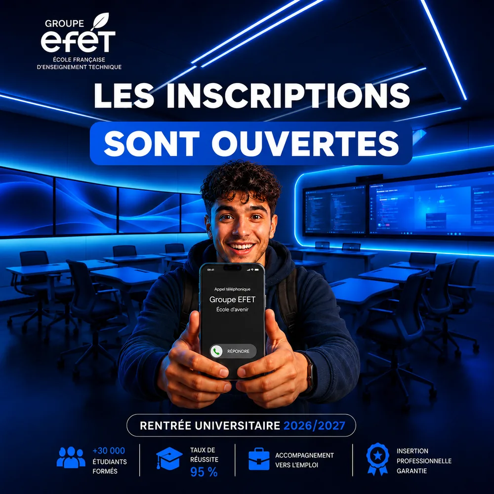 Inscriptions EFET ouvertes 2026-2027